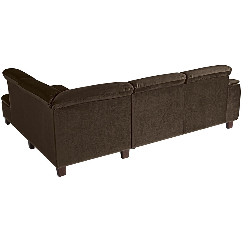 Max Winzer sofa 2.5-seater left with corner sofa right Aaron brown