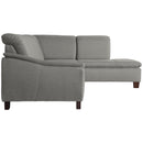 Max Winzer Sofa 2,5-Sitzer links mit Ecksofa rechts Aaron hellgrau