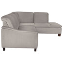 Max Winzer 2.5-seater sofa left with corner sofa right Aaron light grey