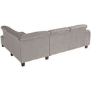 Max Winzer 2.5-seater sofa left with corner sofa right Aaron light grey