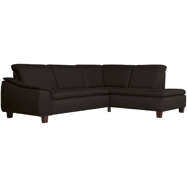 Max Winzer sofa 2.5-seater left with corner sofa right Aaron chocolate
