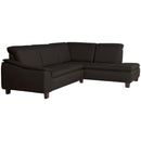 Max Winzer Sofa 2,5-Sitzer links mit Ecksofa rechts Aaron schoko