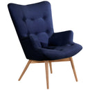 Max Winzer high-back chair Aiko dark blue