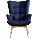 Max Winzer high-back chair Aiko dark blue