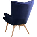 Max Winzer high-back chair Aiko dark blue