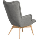 Chaise à dossier haut Max Winzer Aiko gris clair