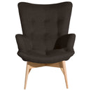 Chaise à dossier haut Max Winzer Aiko chocolat