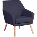 Fauteuil Max Winzer Alegro bleu foncé