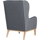 Fauteuil à oreilles Angelo de Max Winzer en denim