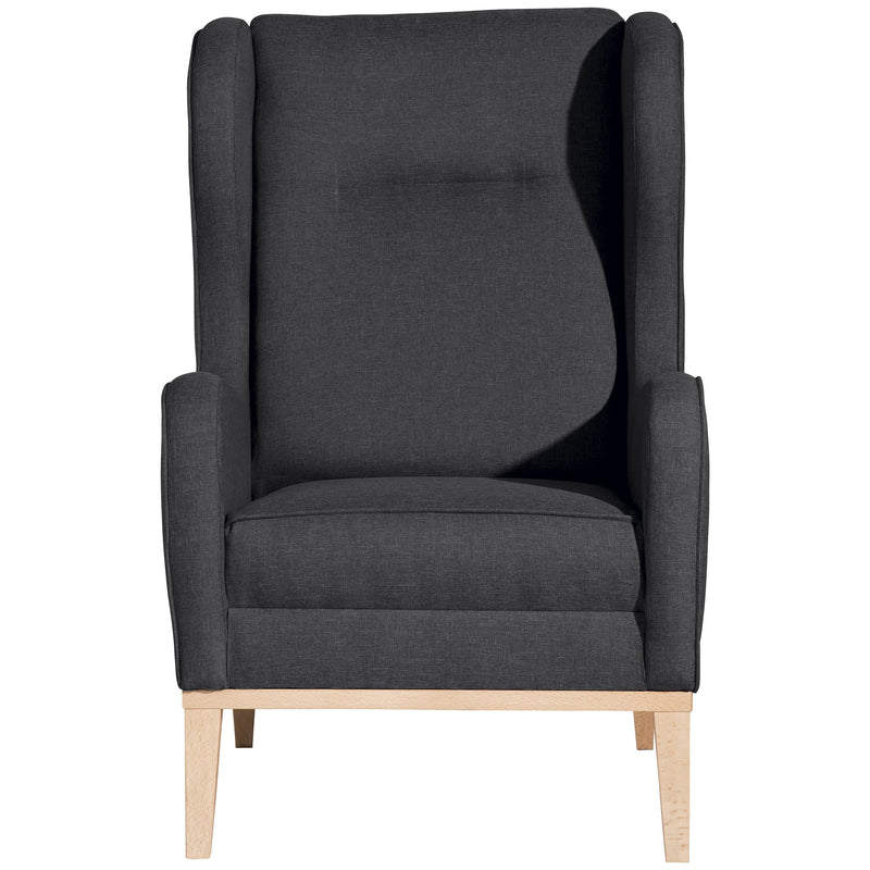 Max Winzer wingback chair Angelo graphite
