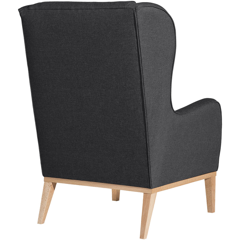 Max Winzer wingback chair Angelo graphite