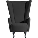 Chaise à dossier haut Aurora noire de Max Winzer