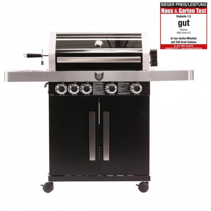 MAXXUS Gasgrill BBQ CHIEF 9.0, schwarz