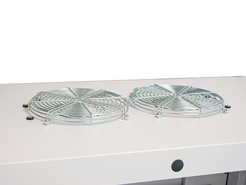 Bedrunka+Hirth battery charging cabinet with 3 x E-shelf and viewing window doors