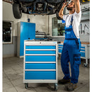 Bedrunka+Hirth Mobiler Schubladenschrank, Tiefe 736 mm, R 18-24, Schubladenanzahl: 4