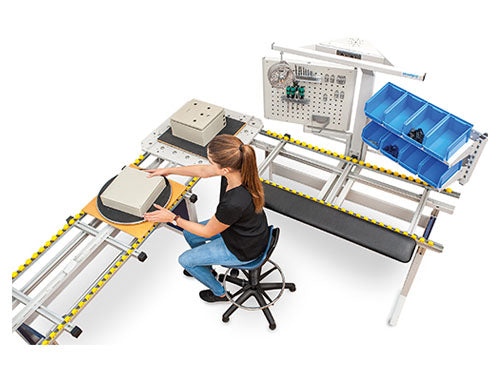 Bedrunka+Hirth workline Kugeltisch mit Kugelleiste Tiefe 616, Tiefe 750, Klemmfeststellung