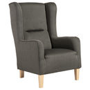 Fauteuil à oreilles Max Winzer Baldwin anthracite