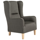 Fauteuil à oreilles Max Winzer Baldwin anthracite