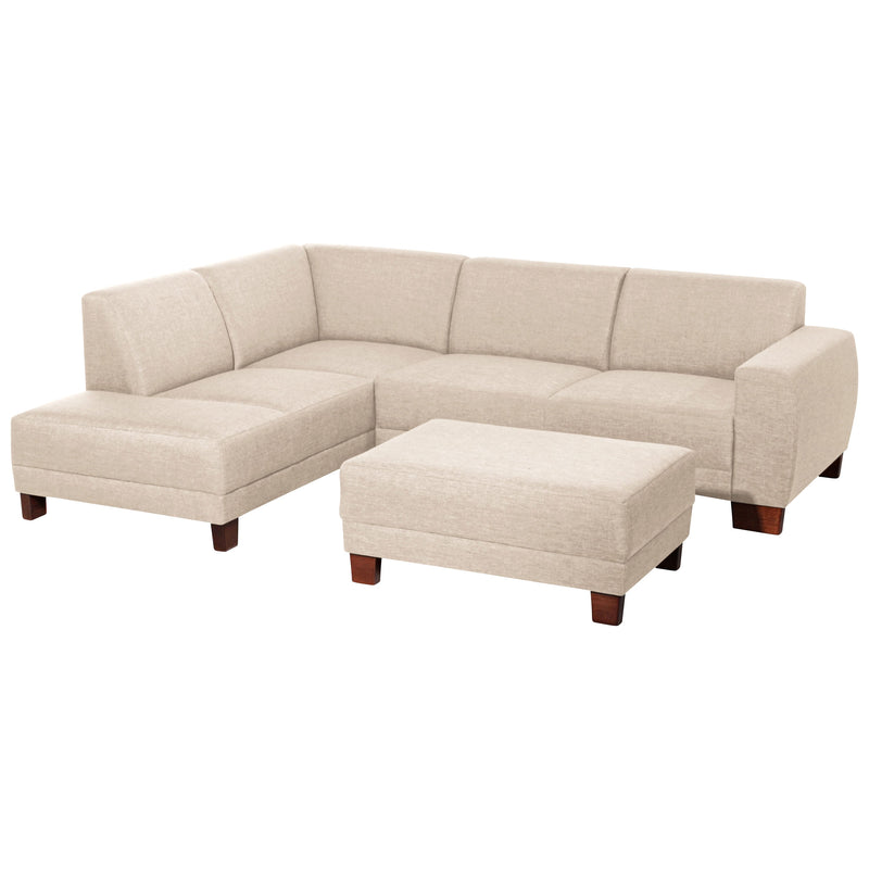 Max Winzer corner sofa left with 2.5-seater sofa right Blackpool cream