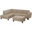 Max Winzer Ecksofa links mit Sofa 2,5-Sitzer rechts Blackpool sahara