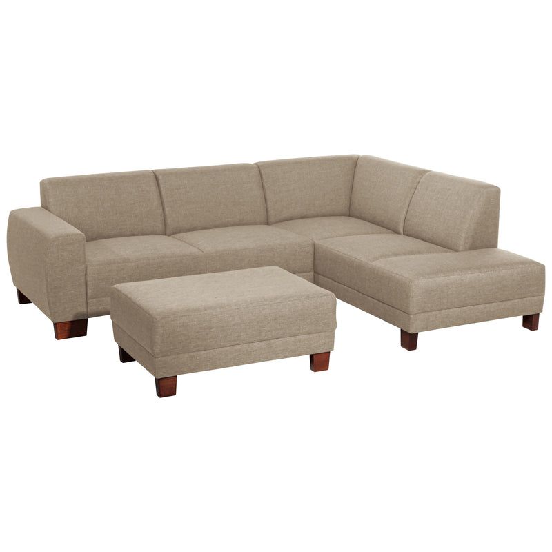 Max Winzer sofa 2.5-seater left with corner sofa right Blackpool sahara