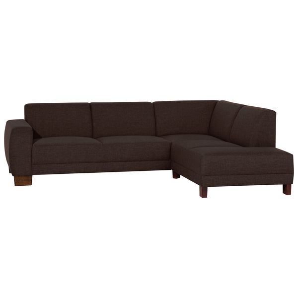 Max Winzer sofa 2.5-seater left with corner sofa right Blackpool chocolate