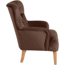 Fauteuil Brandon de Max Winzer marron