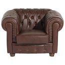 Fauteuil Bridgeport marron de Max Winzer