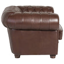 Fauteuil Bridgeport marron de Max Winzer