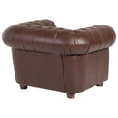 Fauteuil Bridgeport marron de Max Winzer