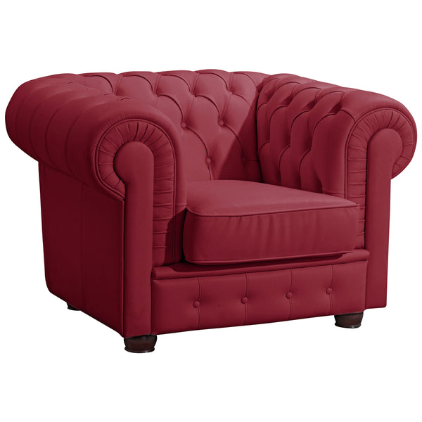 Max Winzer armchair Bridgeport red