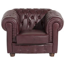 Fauteuil Bridgeport rouge de Max Winzer