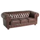 Max Winzer Sofa 3-Sitzer Bridgeport braun