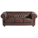 Max Winzer Sofa 3-Sitzer Bridgeport braun