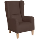 Chaise à dossier haut Bruno de Max Winzer marron