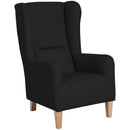 Chaise à dossier haut Bruno noire de Max Winzer