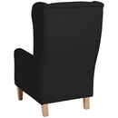 Chaise à dossier haut Bruno noire de Max Winzer