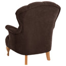 Fauteuil Camilla marron de Max Winzer
