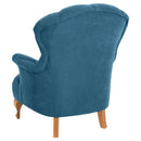 Fauteuil Camilla pétrole de Max Winzer