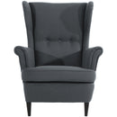 Fauteuil à oreilles Max Winzer Clint anthracite