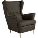 Max Winzer wingback chair Clint brown