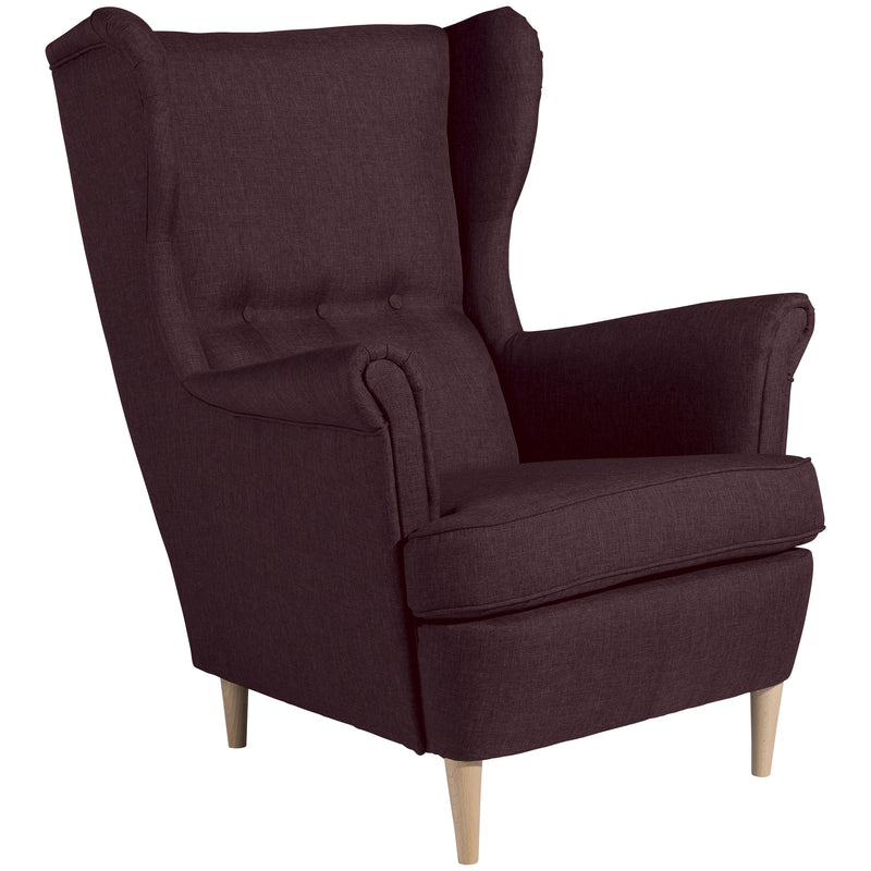 Max Winzer wingback chair Clint burgundy
