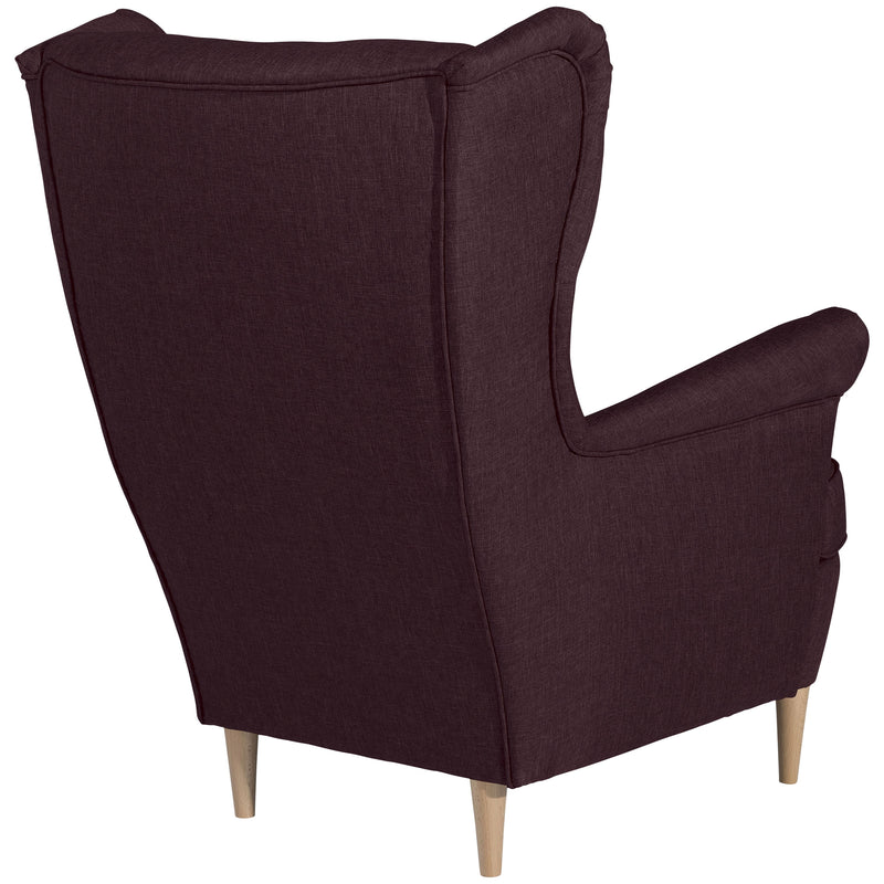 Max Winzer wingback chair Clint burgundy