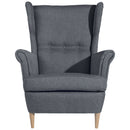 Max Winzer Ohrenbackensessel Clint denim