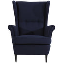 Fauteuil à oreilles Max Winzer Clint bleu foncé