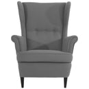 Fauteuil à oreilles Max Winzer Clint gris
