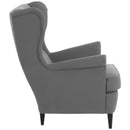 Fauteuil à oreilles Max Winzer Clint gris