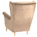 Fauteuil à oreilles Max Winzer Clint sable