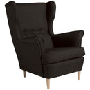 Max Winzer wingback chair Clint chocolate
