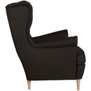 Max Winzer wingback chair Clint chocolate